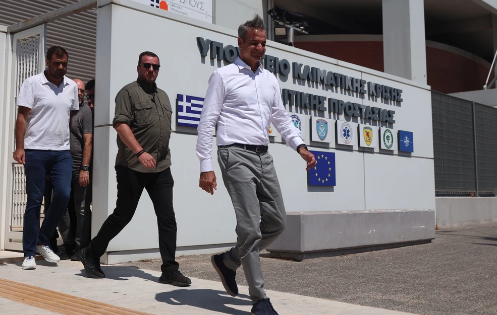 Επικοινωνία του Κυριάκου Μητσοτάκη με τον πρόεδρο της Βολισσού Χίου μετά την καταστροφική φωτιά