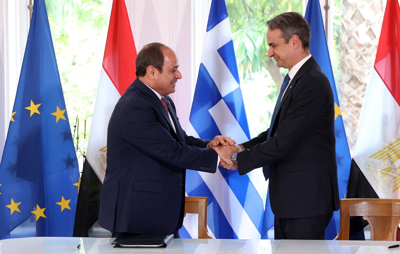 Τηλεφωνική επικοινωνία Κυριάκου Μητσοτάκη με τον πρόεδρο της Αιγύπτου Σίσι: Στην ατζέντα της συζήτησης Γάζα και διμερείς σχέσεις