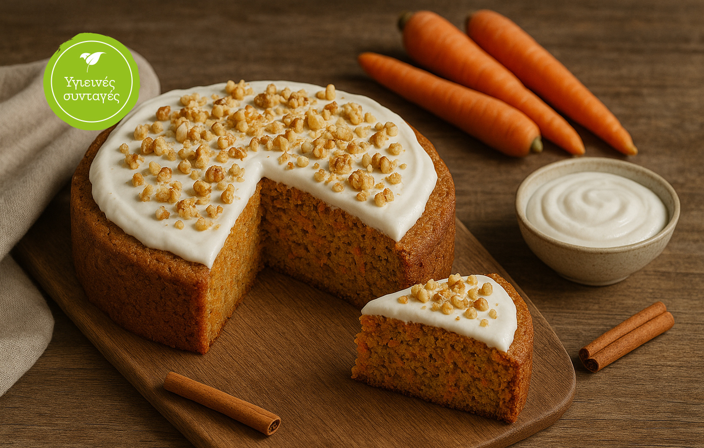 Carrot cake βρώμης