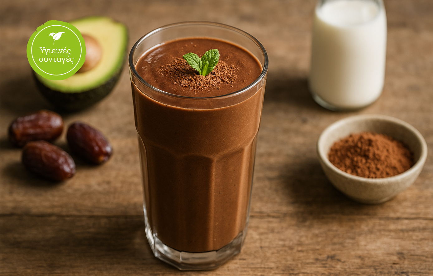 Smoothie με κακάο &amp; αβοκάντο