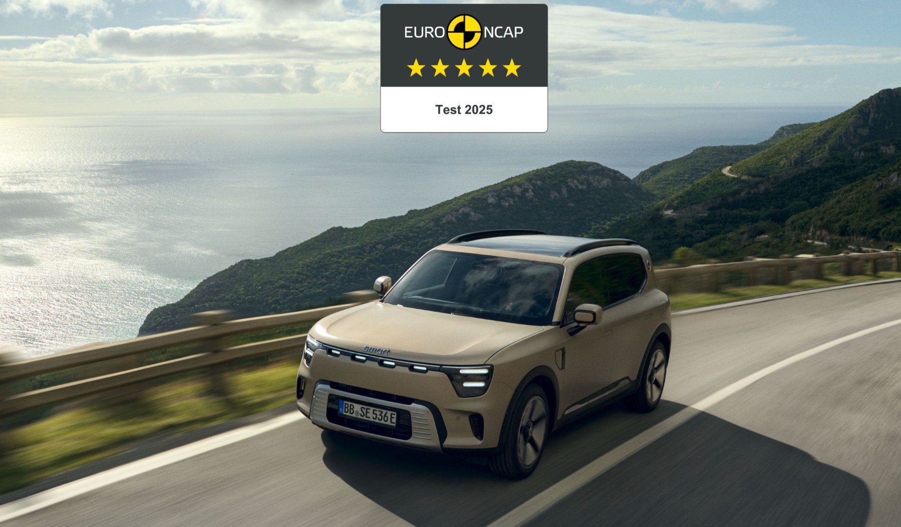 Πεντάστερο το νέο smart #5 στο Euro NCAP