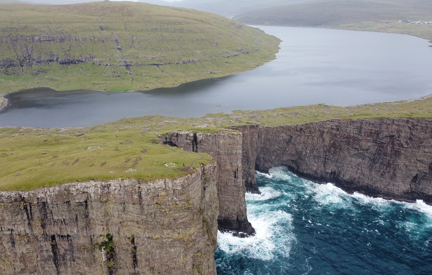 Λίμνη Sørvágsvatn Λίμνη Sørvágsvatn