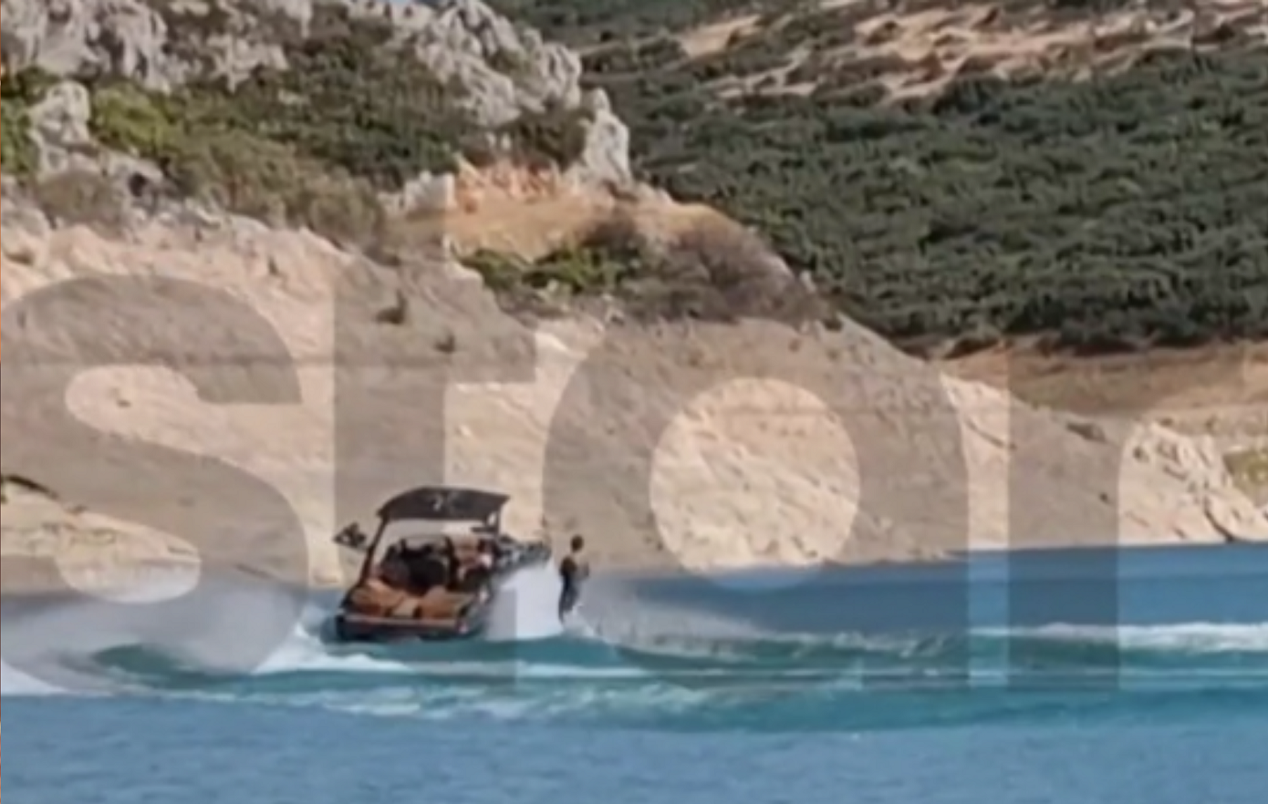 Έκαναν θαλάσσιο σκι στη λίμνη Υλίκη &#8211; Δείτε βίντεο