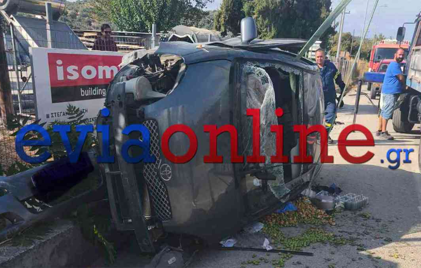 Σοβαρό τροχαίο στην Εύβοια: Ντεραπάρισε αυτοκίνητο και εγκλωβίστηκε η οδηγός