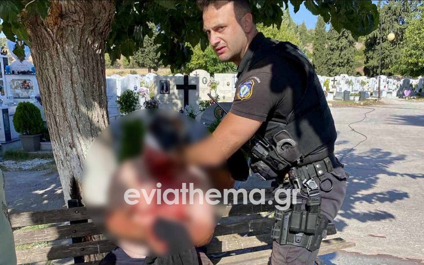 Άγρια συμπλοκή στο νεκροταφείο της Χαλκίδας με τραυματία και συλλήψεις &#8211; Έλληνες και Αλβανοί εργάτες ήρθαν στα χέρια