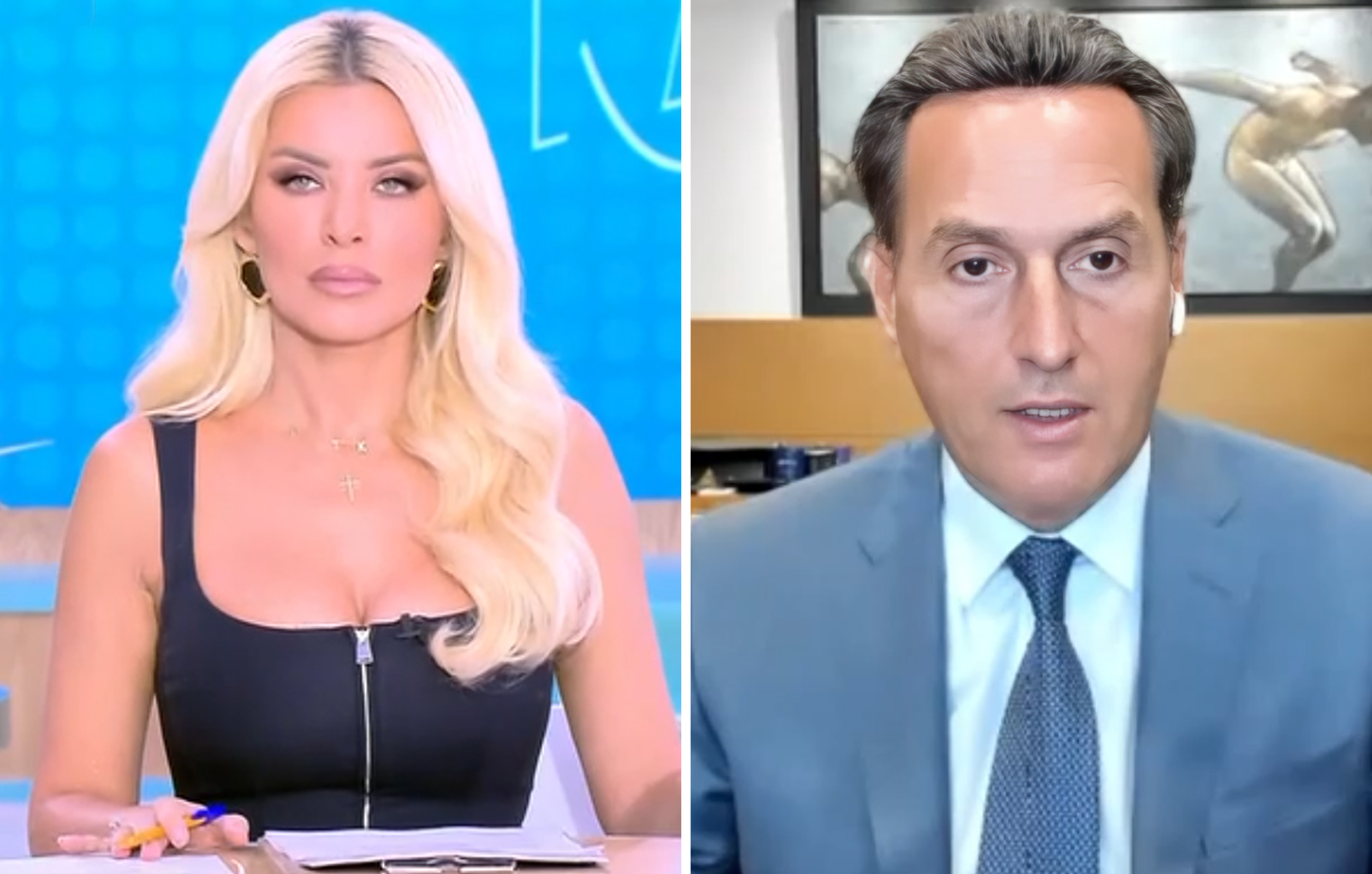 Αιφνιδίασε on air ο Δημητρακόπουλος την Καινούργιου με ερώτηση για εγκυμοσύνη &#8211; Δείτε στο βίντεο την αντίδρασή της