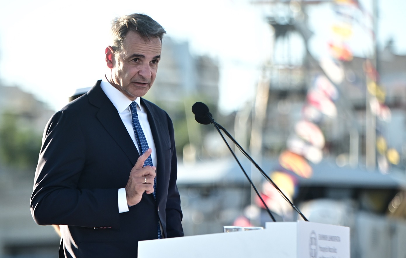 Μητσοτάκης σε εκδήλωση του Λιμενικού: «Σημαντική η μείωση των παράνομων αφίξεων παρά τις πιέσεις στα σύνορά μας»