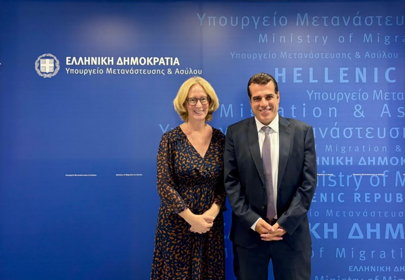 Συνάντηση Πλεύρη με την πρέσβη της Αυστρίας, Γκέρντα Βογκλ &#8211; Κοινή προσέγγιση για το μεταναστευτικό