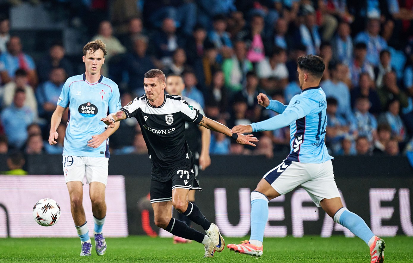 Θέλτα &#8211; ΠΑΟΚ: 0-1 στο 37&#8242; ο Γιακουμάκης