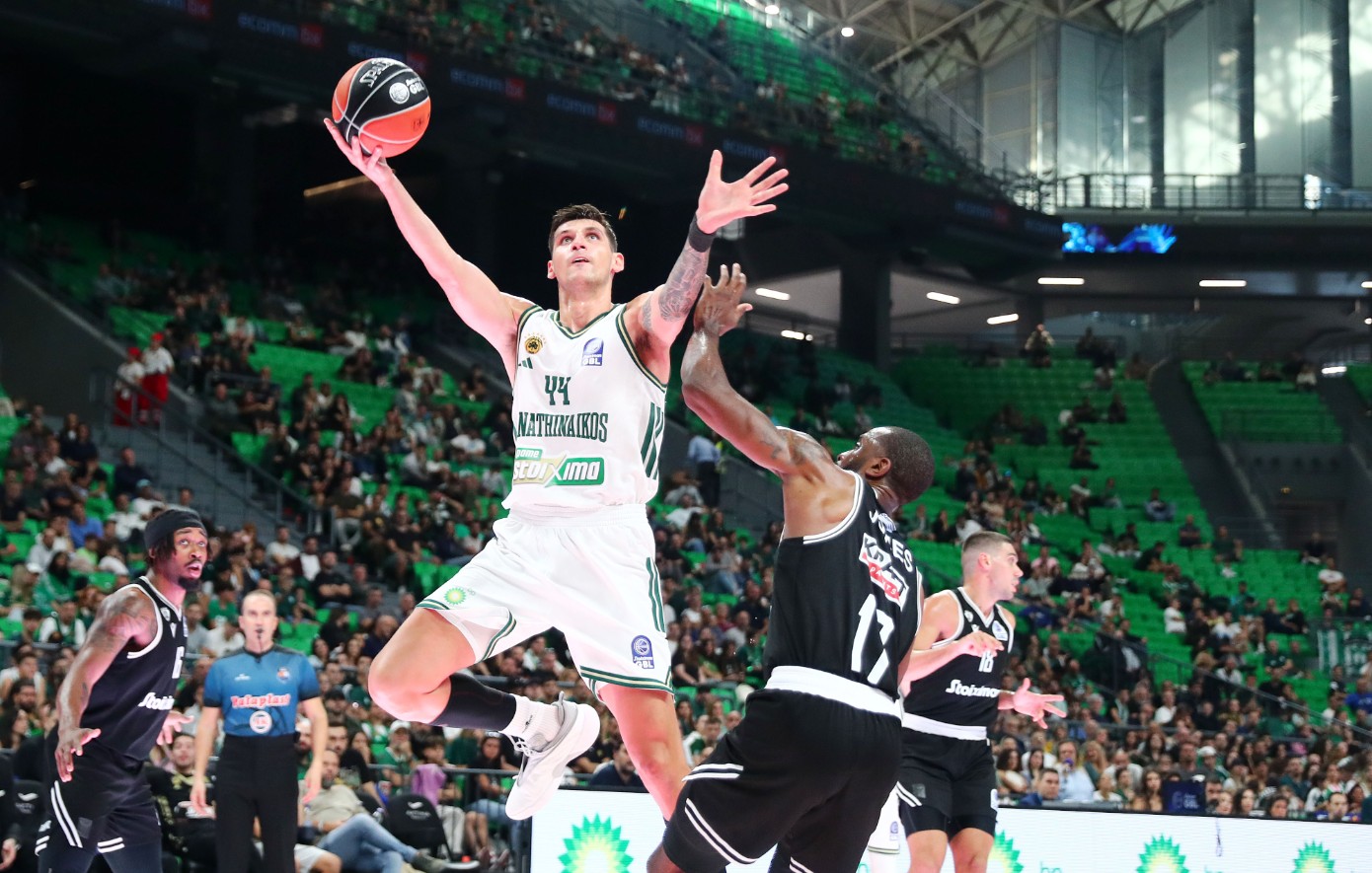 Παναθηναϊκός &#8211; ΠΑΟΚ 93-83: Νίκη με… σβηστές μηχανές στην πρεμιέρα της Stoiximan Basket League