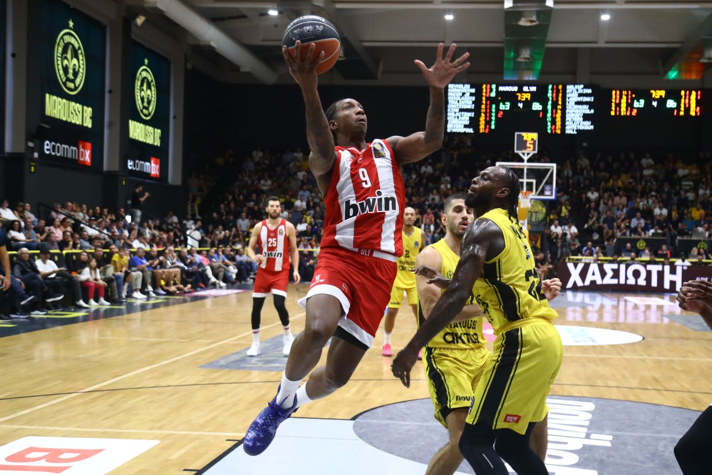 Ολυμπιακός &#8211; Μαρούσι 100-91: Πάτησε… γκάζι στο δεύτερο ημίχρονο &#8211; Ντεμπούτο με 12 πόντους για τον Νιλικίνα
