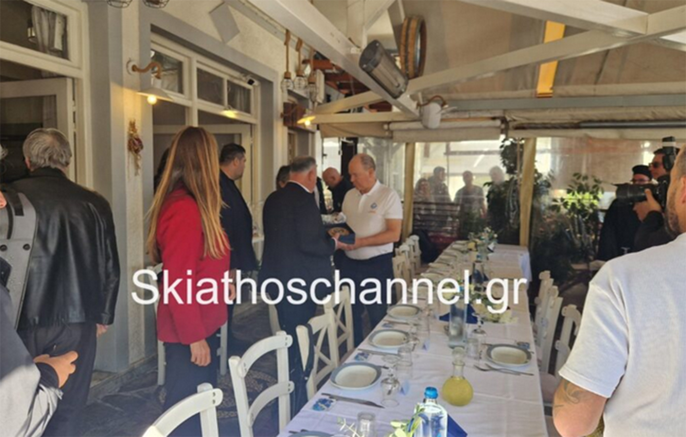 Ο Πρίγκιπας Αλβέρτος ΙΙ του Μονακό στην Αλόννησο Ο Πρίγκιπας Αλβέρτος ΙΙ του Μονακό στην Αλόννησο