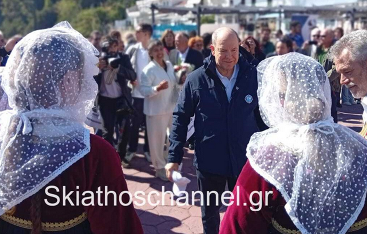 Στην Αλόννησο ο πρίγκιπας Αλβέρτος του Μονακό – Εντυπωσιασμένος από το φυσικό περιβάλλον