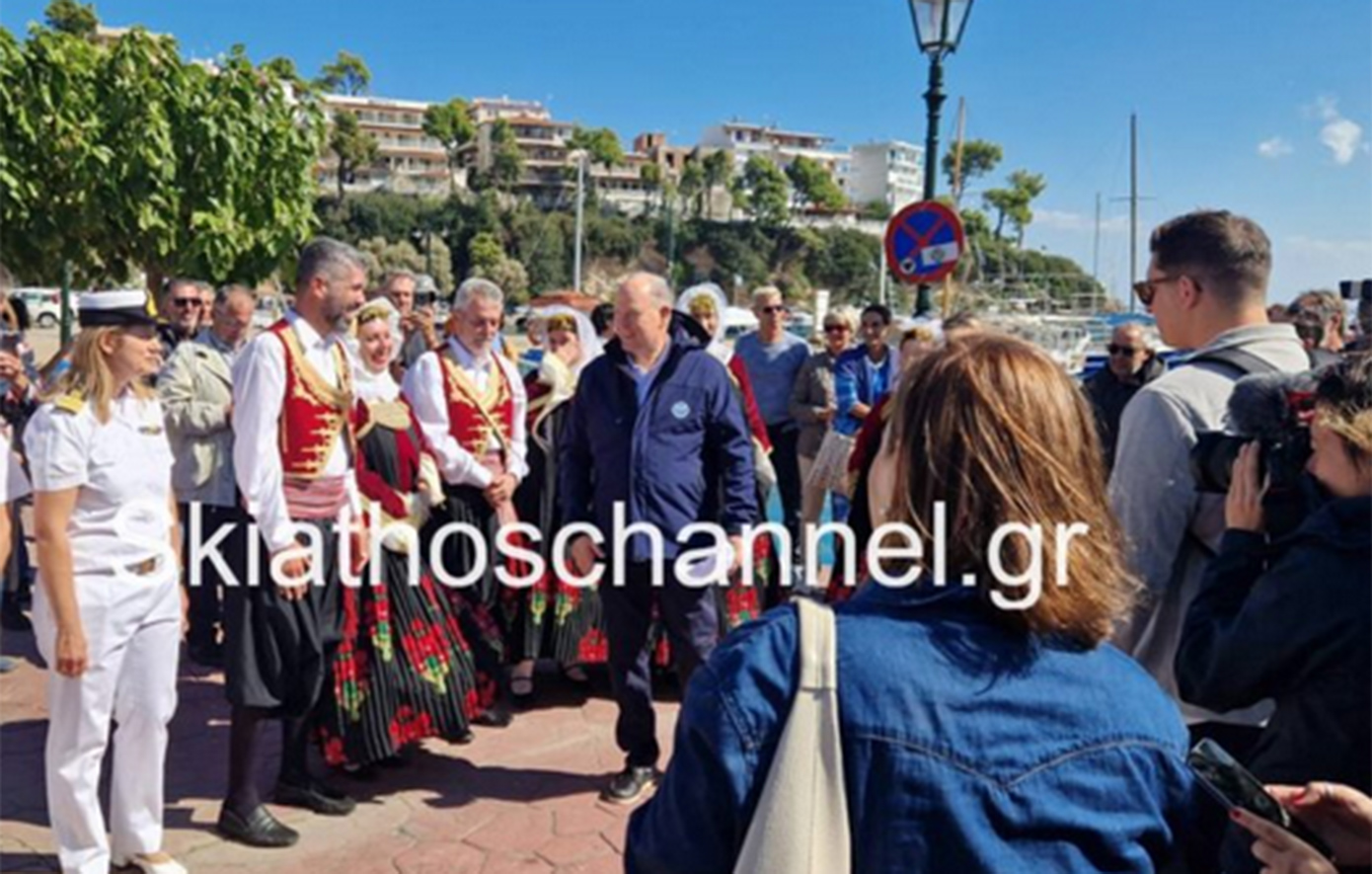 Ο Πρίγκιπας Αλβέρτος ΙΙ του Μονακό στην Αλόννησο Ο Πρίγκιπας Αλβέρτος ΙΙ του Μονακό στην Αλόννησο