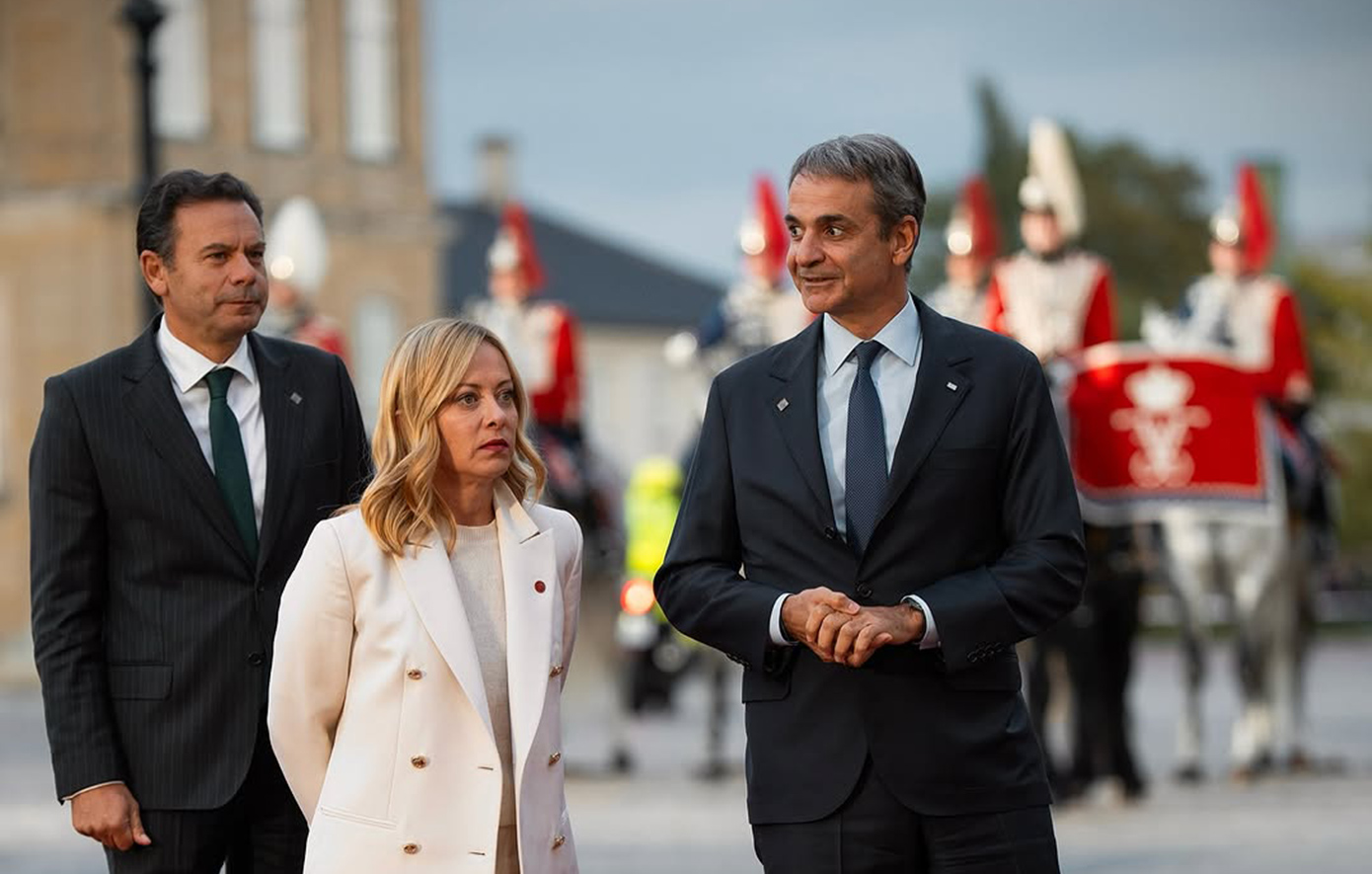 Μητσοτάκης στο δείπνο που παρέθεσε ο βασ