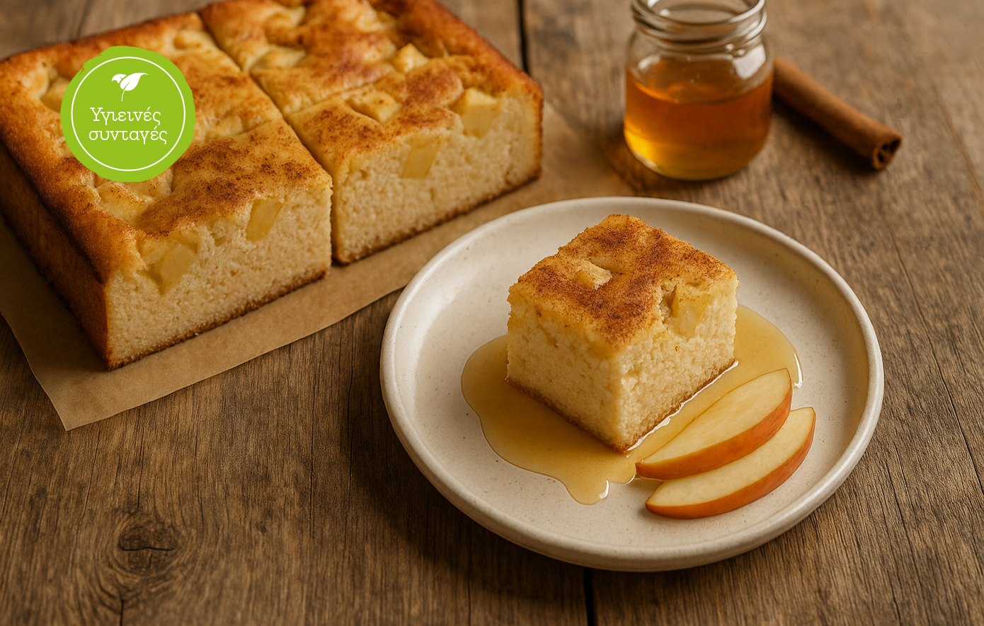 Cheesecake με μήλο και γιαούρτι