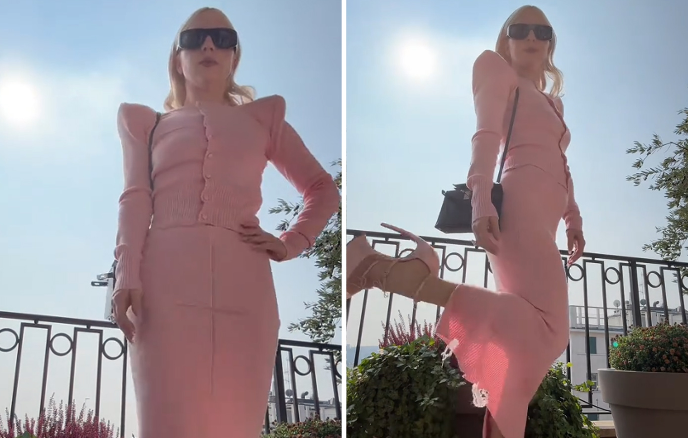 Η Lady Gaga εμφανίστηκε στο Μιλάνο με τα πιο ιδιαίτερα Louboutin παπούτσια σε ροζ χρώμα
