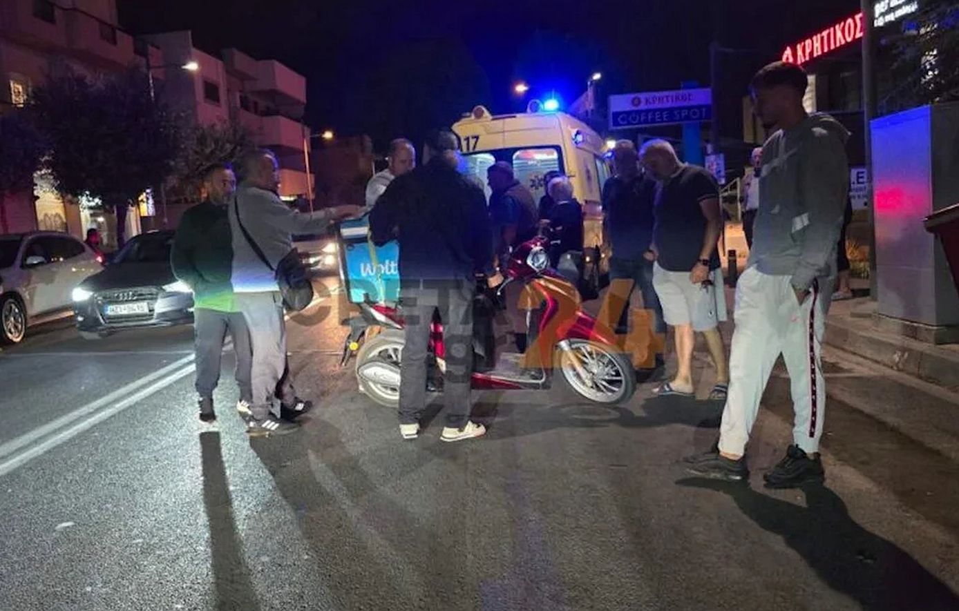 Κρήτη: Διανομέας φαγητού τραυματίστηκε σοβαρά στο πόδι στην προσπάθειά του να αποφύγει μια γάτα στον δρόμο