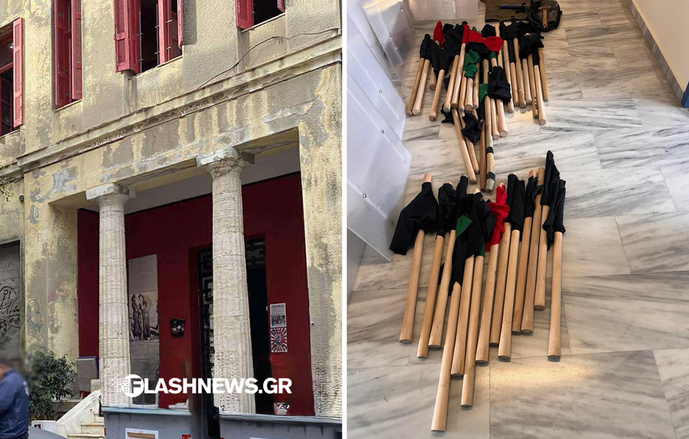 Έξι συλλήψεις για την επίθεση στον Βορίδη μετά το «ντου» στην κατάληψη Ευαγγελισμός – Βρέθηκαν καδρόνια, σφυριά, μάσκες