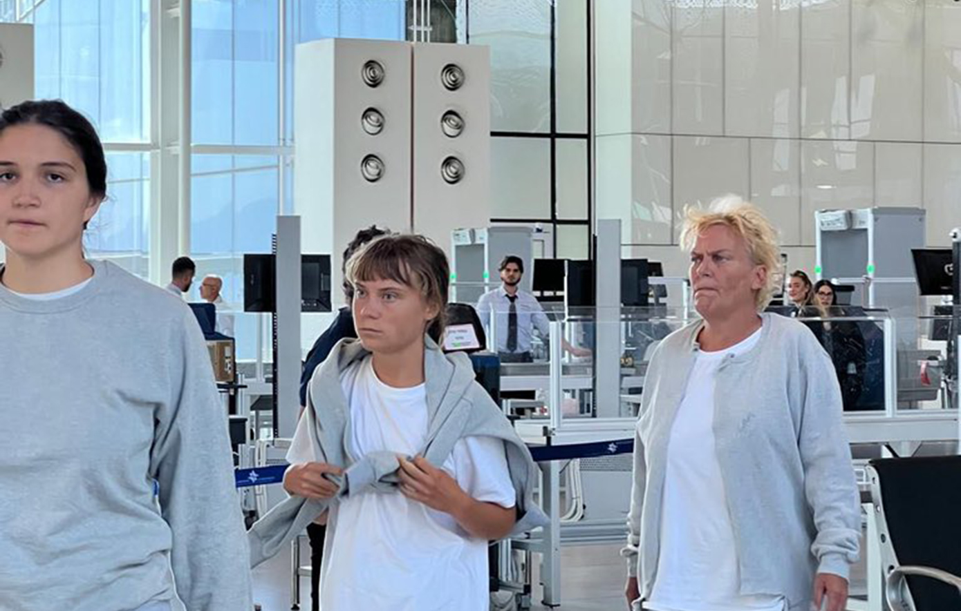 «Πάτησαν» Αθήνα οι 27 Έλληνες ακτιβιστές του στολίσκου στη Γάζα &#8211; Ανάμεσά τους και η Γκρέτα Τούνμπεργκ