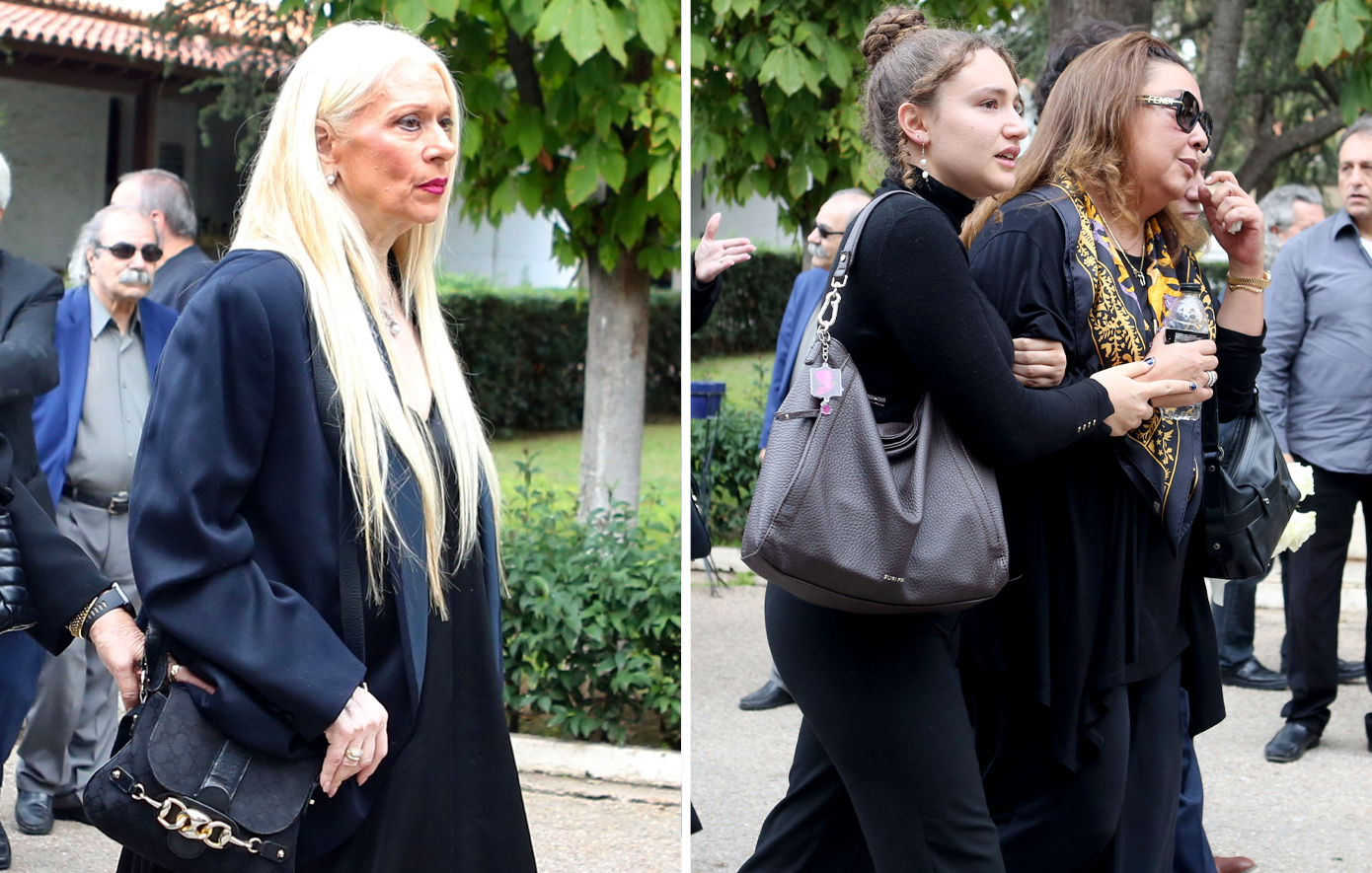 Μάρα Θρασυβουλίδου: Συντετριμμένη στην κηδεία του συζύγου της, Γιώργου Νιάρχου – Λύγισε η κόρη του