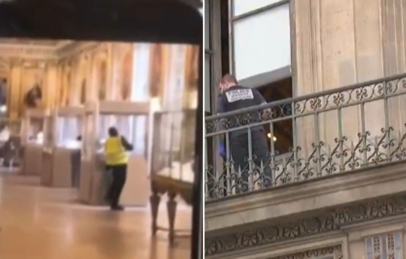 Τα πρώτα πλάνα από την κινηματογραφική ληστεία στο Μουσείο του Λούβρου &#8211; «Είχαν χειρουργική ακρίβεια»