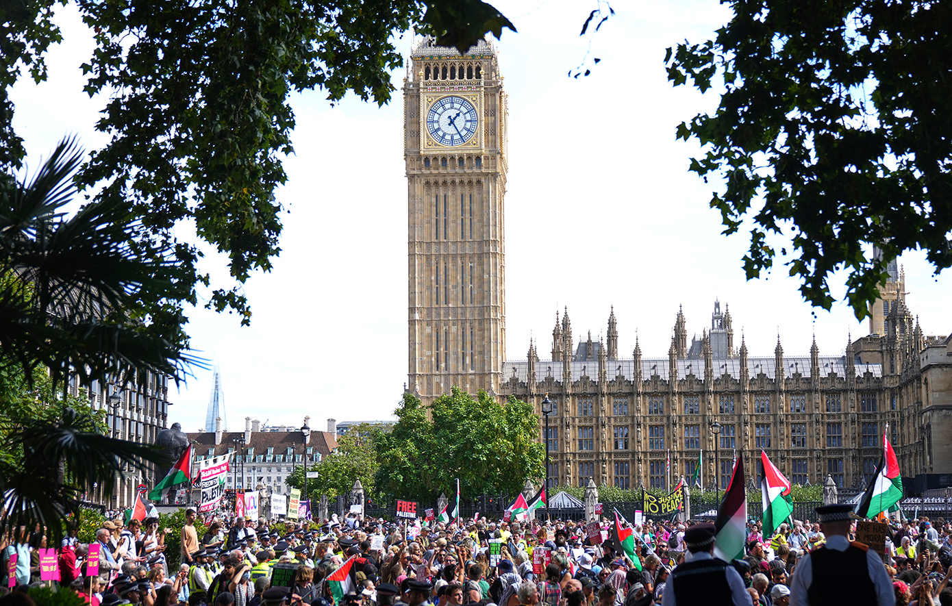 Μεγαλη Βρετανια διαδηλώσεις για Παλαιστινη