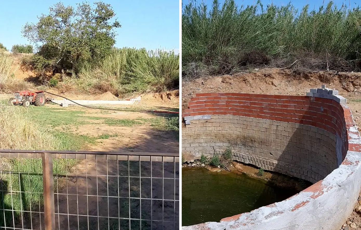 Κατέστρεψαν ρέμα στη Χαλκιδική: Το μπάζωσαν και έφτιαξαν πηγάδι για να ποτίζουν τα χωράφια τους