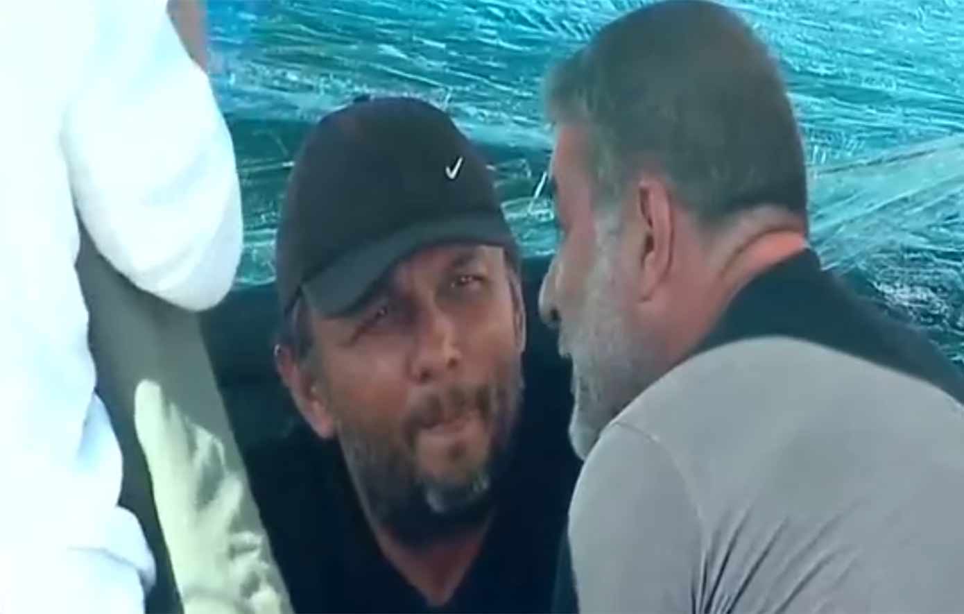 Ο Βασίλης Μπισμπίκης επισκέφτηκε τον Πάνο Ρούτσι στο Σύνταγμα
