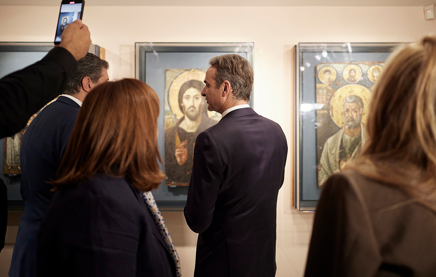 Παρουσία του Πρωθυπουργού Κυριάκου Μητσοτάκη στην τελετή ενθρόνισης του νέου Αρχιεπισκόπου Σινά, Φαράν και Ραϊθώ και Ηγουμένου της Ιεράς Μονής Αγίας Αικατερίνης Όρους Σινά, κ. Συμεών