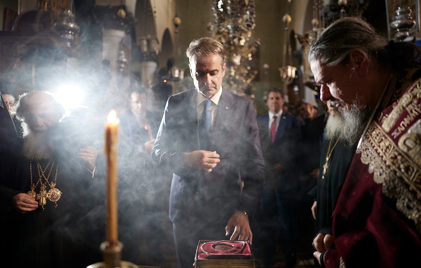 Παρουσία Μητσοτάκη η τελετή ενθρόνισης του νέου Αρχιεπισκόπου Σινά – «Η Μονή να συνεχίσει να αποτελεί “φάρο” της Ορθοδοξίας»