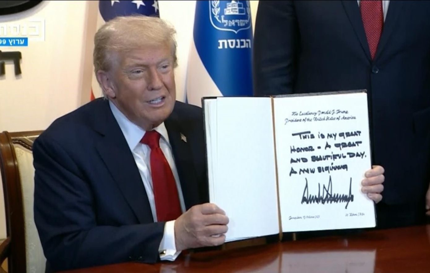 Live η ομιλία του Ντόναλντ Τραμπ στη βουλή του Ισραήλ &#8211; «Μια σπουδαία ημέρα, μια νέα αρχή»