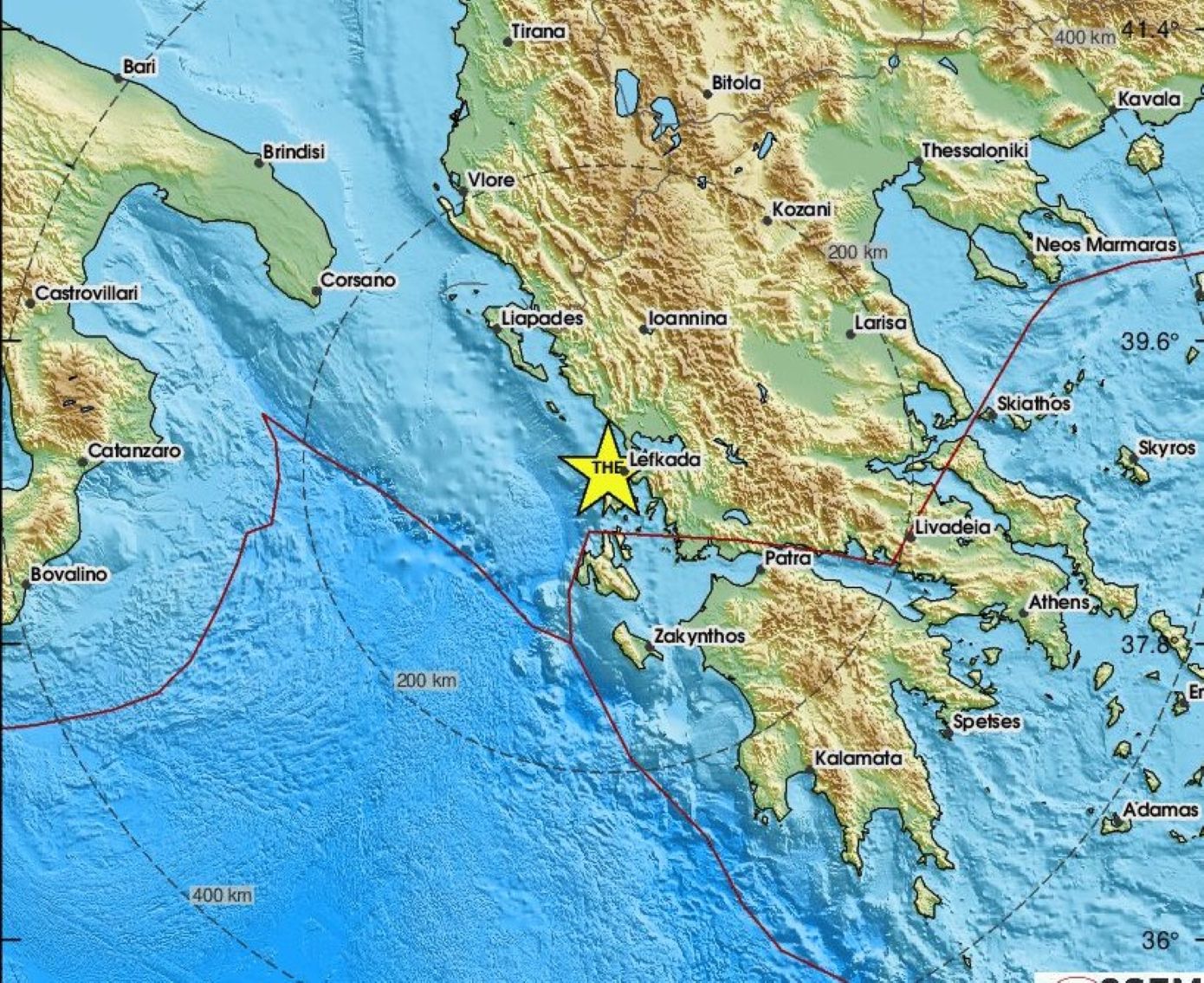 Σεισμός ανοικτά της Λευκάδας