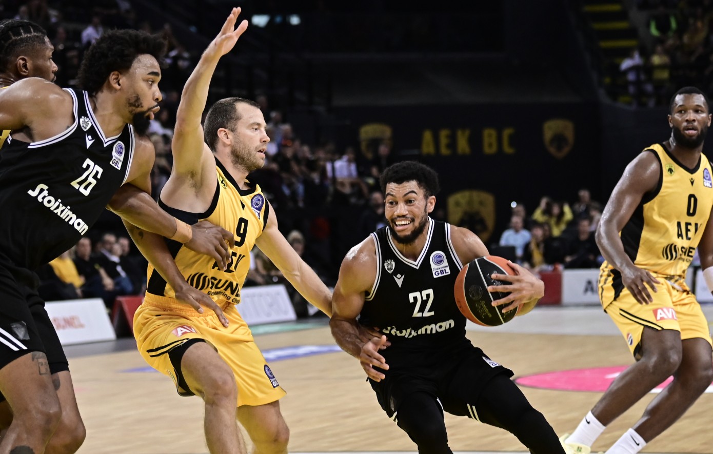 Stoiximan Basket League: Νικητής στην εκπνοή ο ΠΑΟΚ στο ντέρμπι δικεφάλων με την ΑΕΚ
