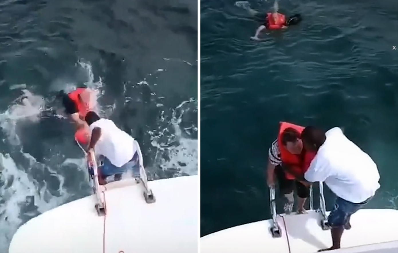 Τρόμος στην Καραϊβική: Καταμαράν βυθίζεται αφήνοντας δεκάδες τουρίστες στη θάλασσα