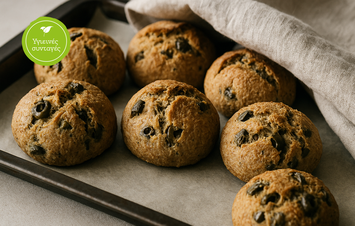 Ελιόψωμο με αλεύρι Ζέας