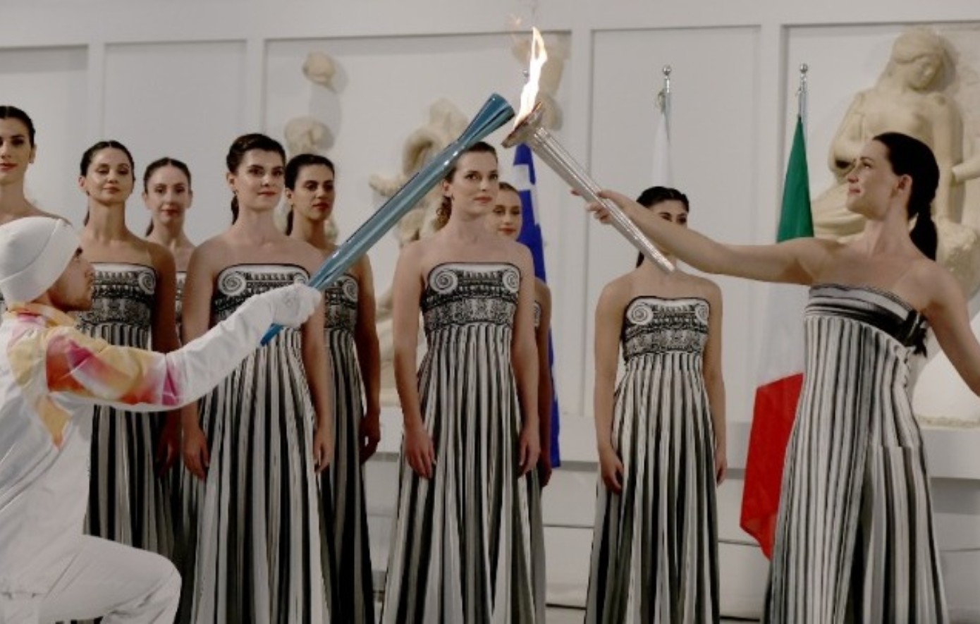 Χειμερινοί Ολυμπιακοί Αγώνες 2026: Άρχισε το ταξίδι της Ολυμπιακής φλόγας από την Αρχαία Ολυμπία