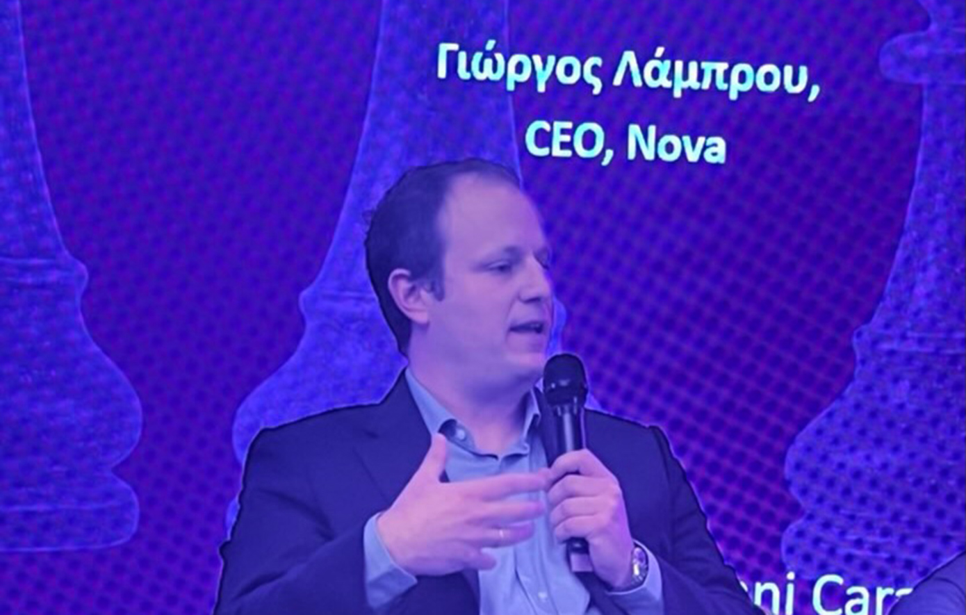 Ο CEO της Nova, Γιώργος Λάμπρου, στο συνέδριο Infocom World: «Το όραμα της Nova: Πελάτης στο επίκεντρο, τεχνολογία ως εργαλείο προόδου»