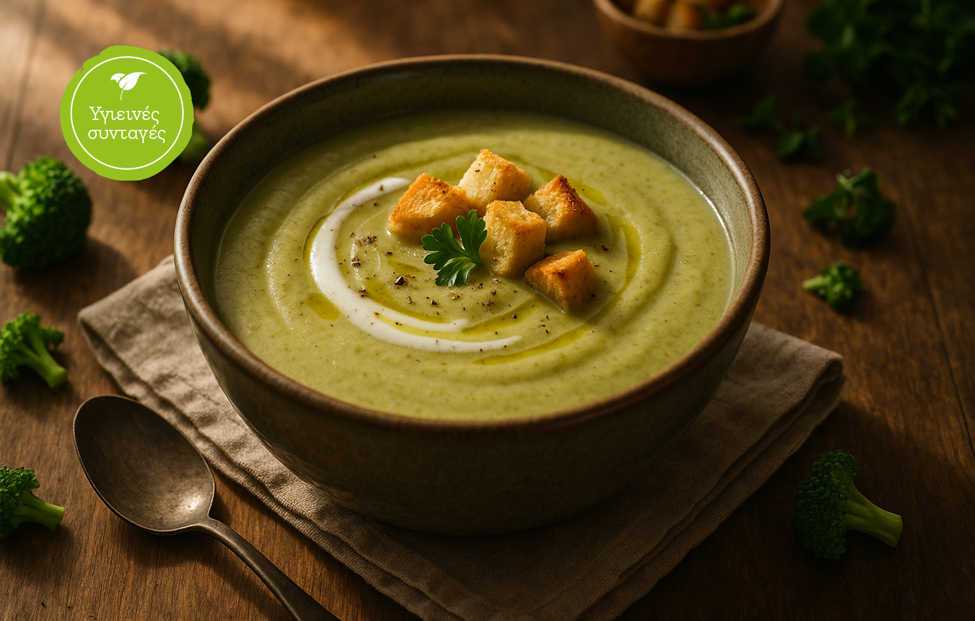 Σούπα βελουτέ μπρόκολο