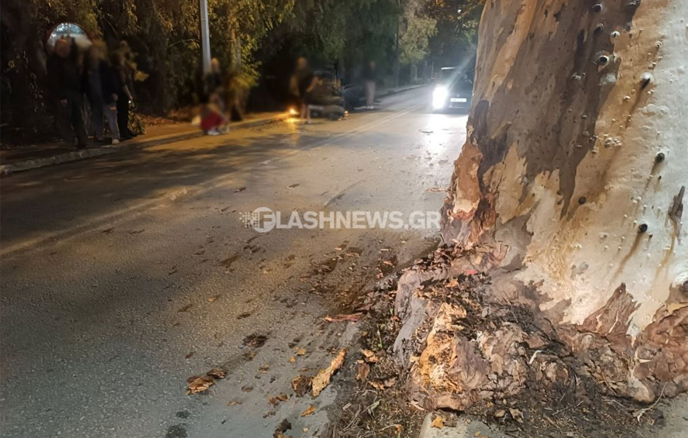 Χανιά: Απίστευτο τροχαίο με ανατροπή αυτοκινήτου στην Λεωφόρο Σούδα