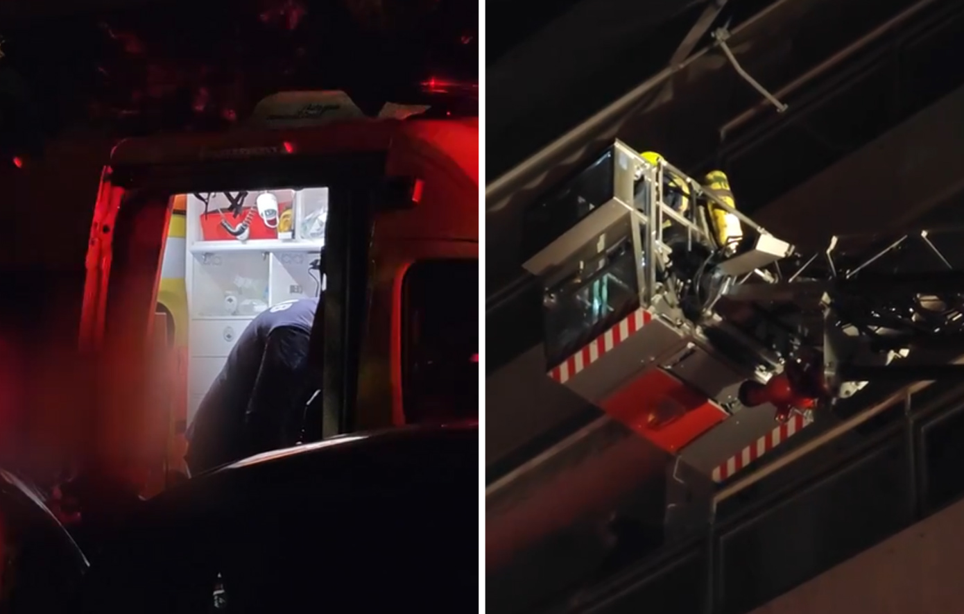 Φωτιά σε πολυκατοικία κοντά στην πλατεία Αμερικής