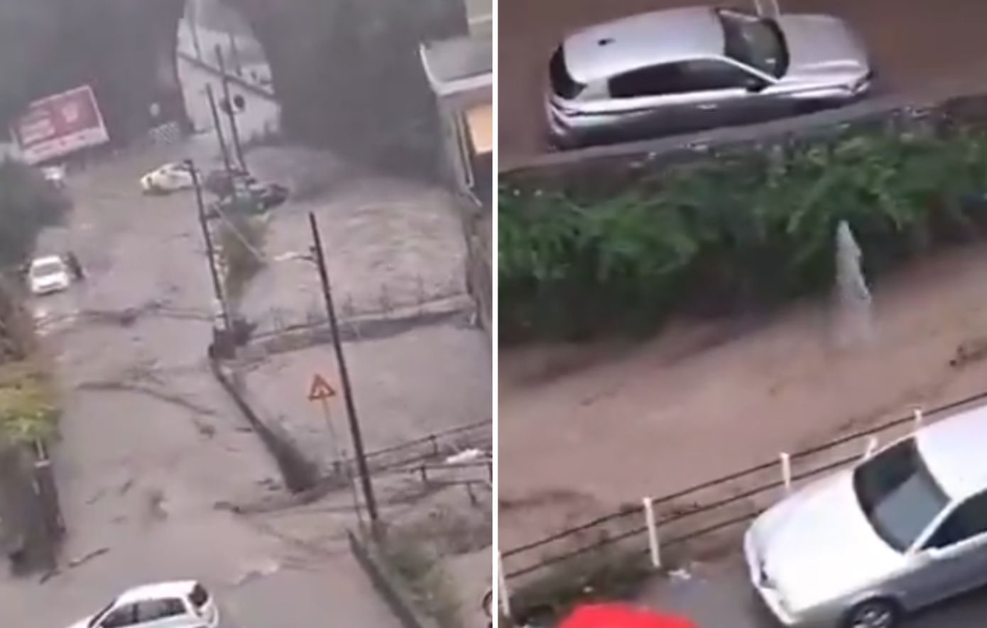Σφοδρή κακοκαιρία πλήττει τη βορειοανατολική Ιταλία &#8211; Πλημμυρισμένοι οι δρόμοι &#8211; Αγνοούνται δύο άτομα