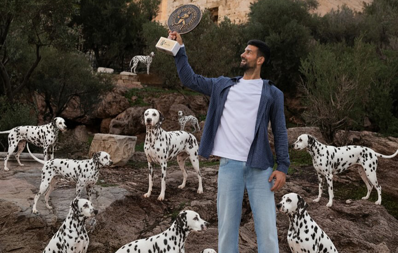 Ο Νόβακ Τζόκοβιτς γιόρτασε τους 101 τίτλους του με τα σκυλιά της Δαλματίας &#8211; Δείτε τις φωτογραφίες