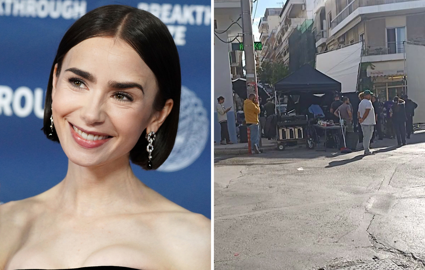 Λίλι Κόλινς: Η πρωταγωνίστρια του «Emily in Paris» βρέθηκε για φωτογράφιση στα Πετράλωνα