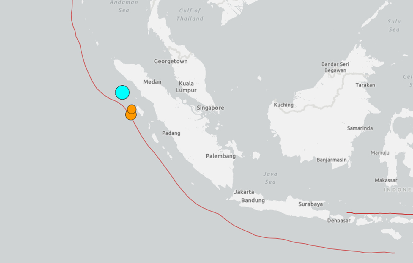 Σεισμός στην Ινδονησία στα ανοιχτά της Σουμάτρα