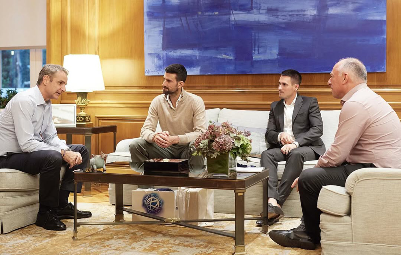 Συνάντηση Μητσοτάκη &#8211; Τζόκοβιτς για την ανάδειξη του ελληνικού τένις