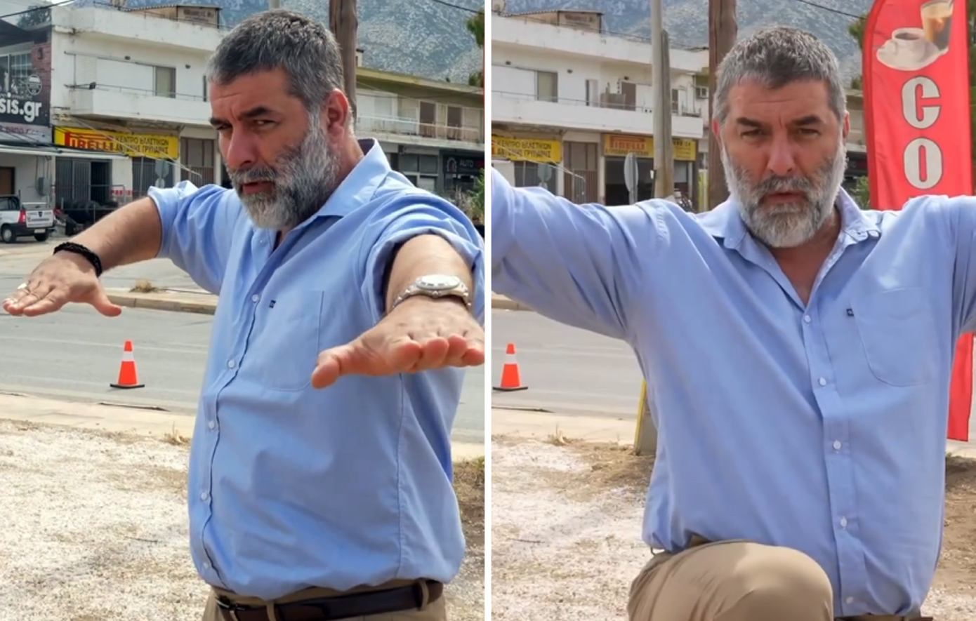 Ο Μπισμπίκης κάνει κινήσεις καράτε με χαρακτηριστικά επιφωνήματα &#8211; Δείτε το απολαυστικό βίντεο