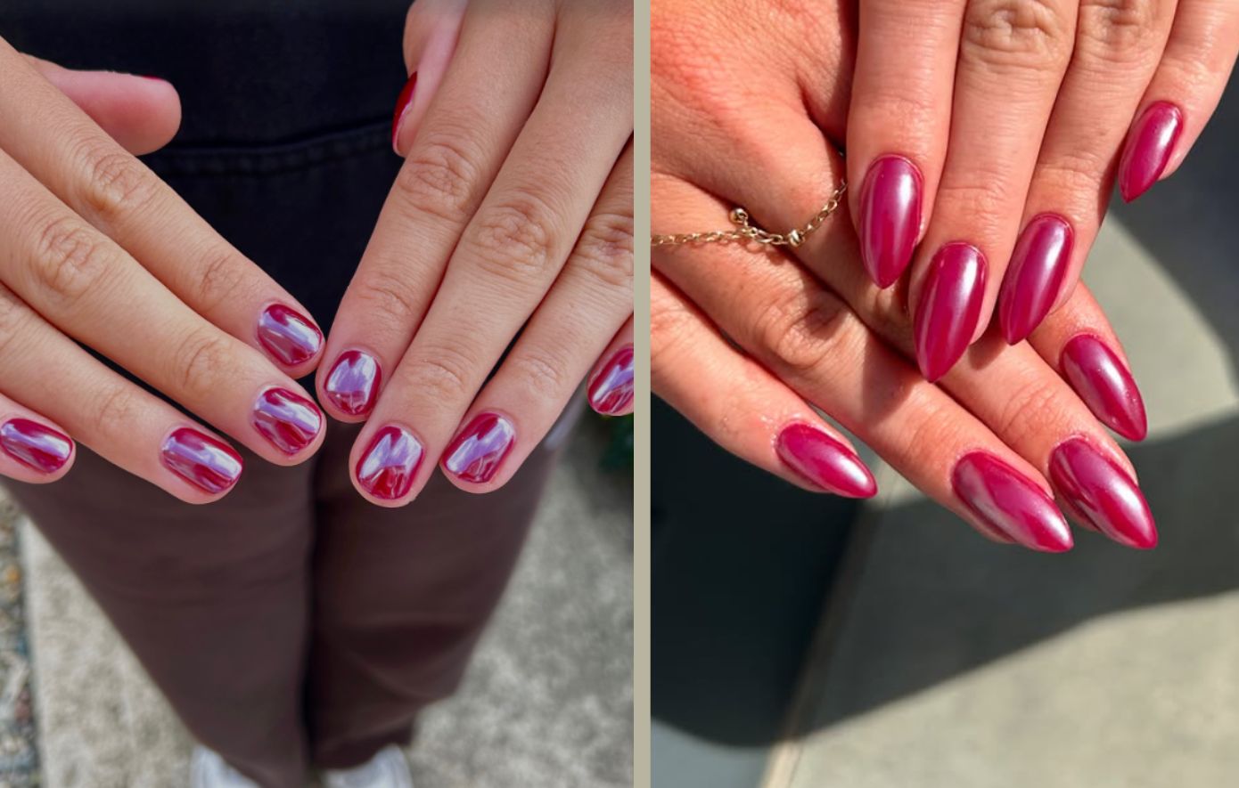 Frosted berry nails: Η πιο γιορτινή τάση για το μανικιούρ του χειμώνα