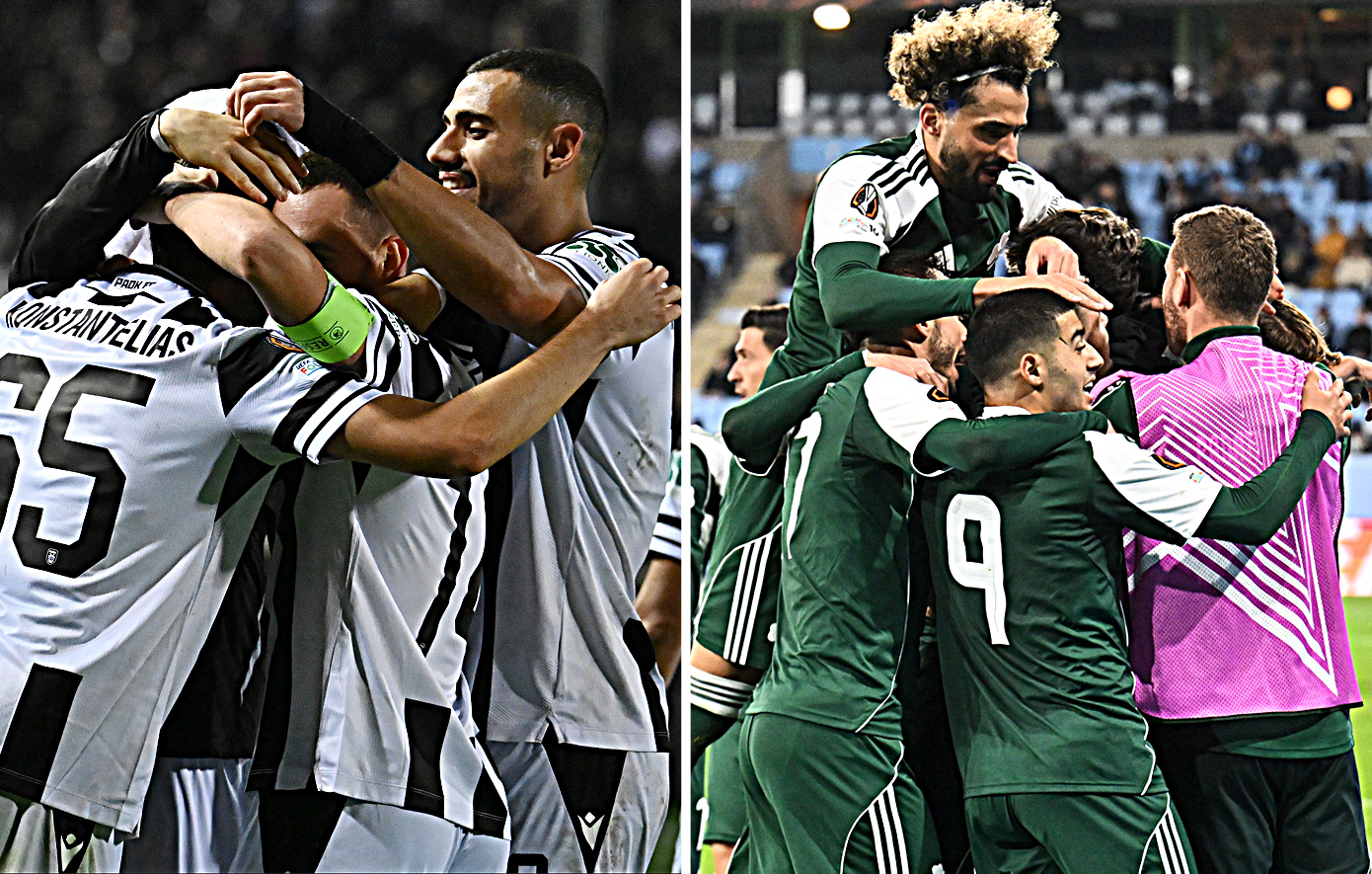 Αυξημένες οι πιθανότητες πρόκρισης για Παναθηναϊκό και ΠΑΟΚ στα νοκ άουτ του Europa League