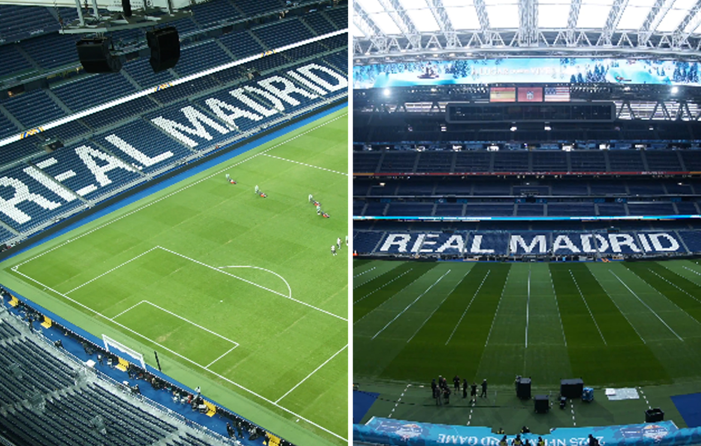 Το εντυπωσιακό βίντεο της μεταμόρφωσης του Σαντιάγο Μπερναμπέου σε γήπεδο NFL